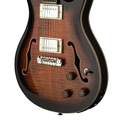 PRS SE Hollowbody II Piezo (Orange Tiger Smokeburst) image 3