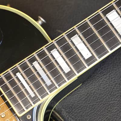 1976 Gibson Les Paul Custom Electric Guitar Black Ebony + OHSC image 9