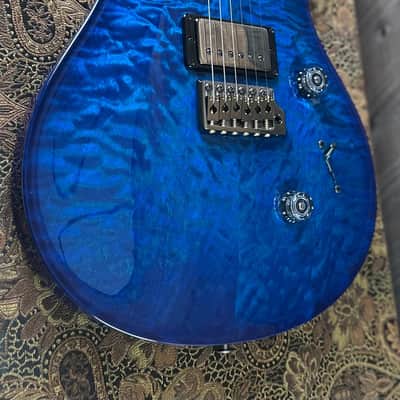 PRS Wood Library Custom 24 Quilt Top Brazilian Rosewood Fretboard - Aquamarine W/Blue Back 411448 image 13