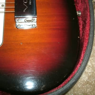 1966 Vox Shadow Sunburst Made in England with case image 9