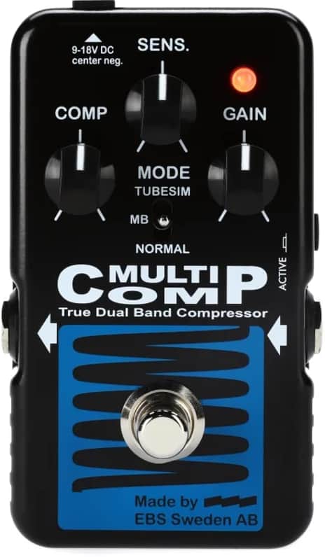 EBS MultiComp Blue Label Bass Compressor Pedal image 1
