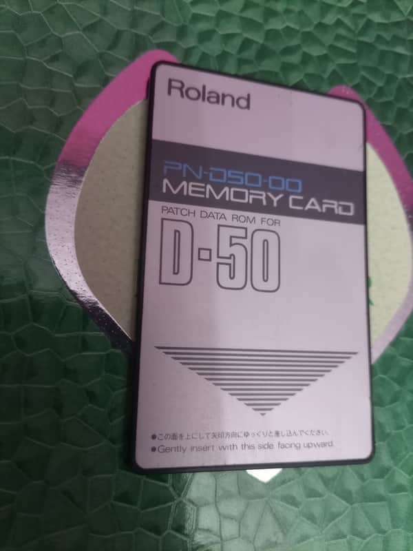 ROLAND PN-D50-00 MEMORY CARD DATA ROM For SYNTH MODULE D550 KEYBOARD D50 FACTORY PRESETS image 1