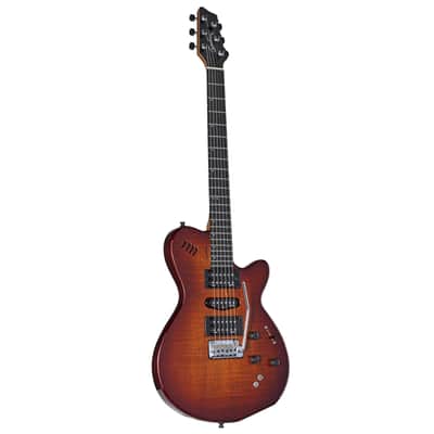 Godin xtSA Light Burst Flame incl. Gigbag - Electric Guitar image 1