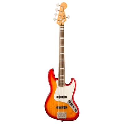 Squier Classic Vibe Active 70s Jazz Bass V LRL Sienna Sunburst - 5-String Electric Bass image 1
