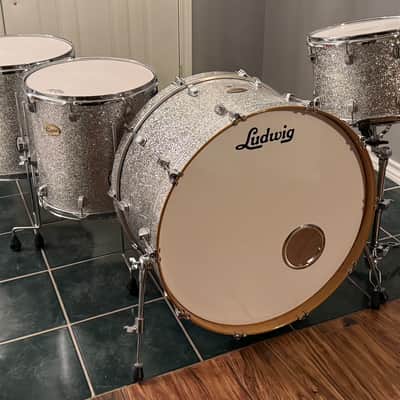 Ludwig Centennial Zep 4-Piece Shell Pack - Silver Sparkle image 1