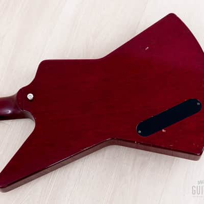 1998 Gibson Explorer '76 Vintage Reissue Clapton Cut Mod Wine Red w/ Case image 14