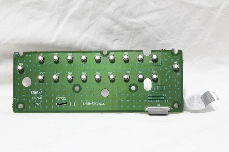 Yamaha PSR-1000 keyboard part - under screen exit button panel board - PSR1000 PSR 1000 image 1
