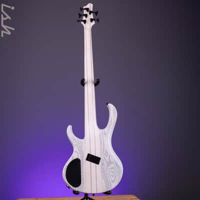 Ibanez BTB865MS 5-String Bass Workshop Transparent White Flat image 8