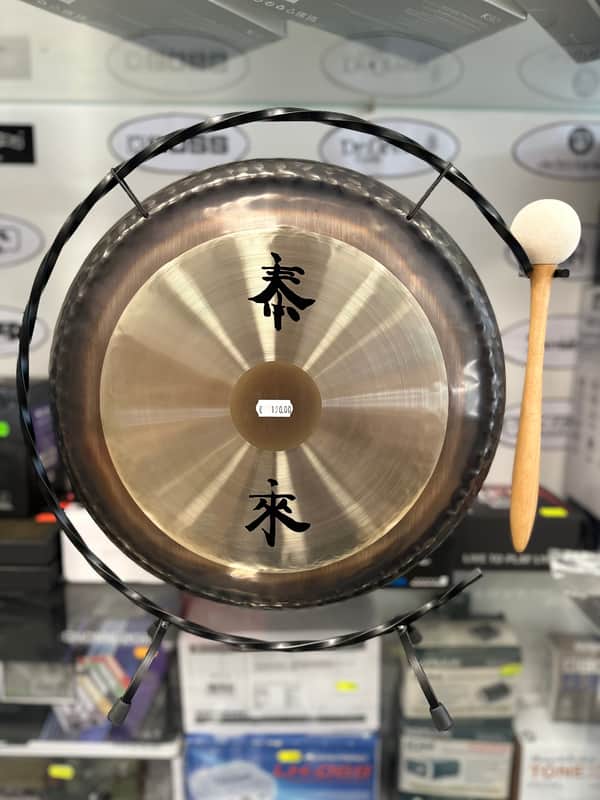 Paiste 13" Deco Gong with Floor Stand 2010s - Traditional image 1