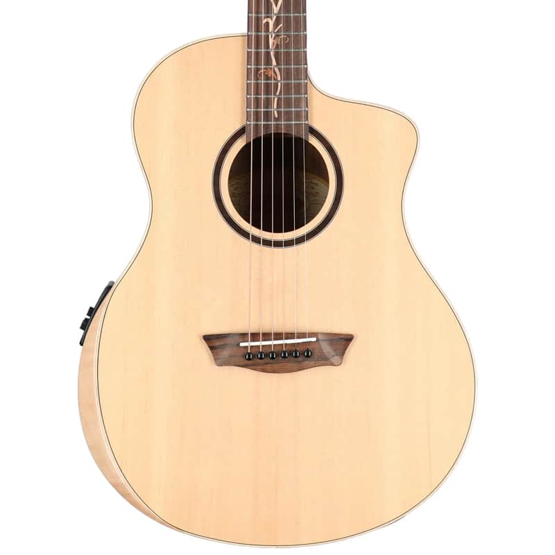 Washburn Bella Tono Suprema Acoustic-Electric Guitar, Natural image 1