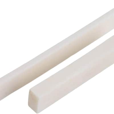 White Blank Guitar Cattle Bone 80x2.7x9mm Saddle & 52x6x9mm Nut Set for DIY Set of 5 image 2
