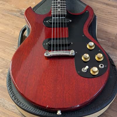 1965 Gibson Melody Maker D Double Pickup Electric Guitar Cherry With Case image 3