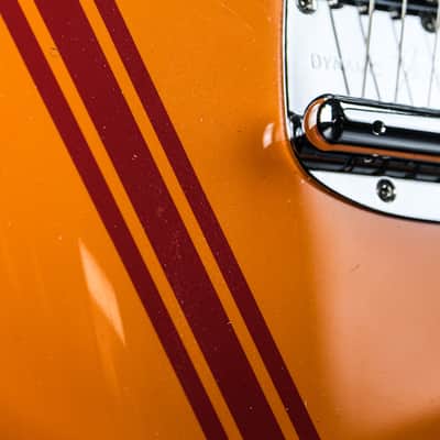2007 Fender MG-73 CO Competition Mustang Reissue competition capri orange image 9