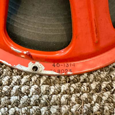 Realistic (Utah) 12” guitar speaker, 60 watt / 8 ohm. Model 40-1314 Vintage ‘60’s-‘70’s - Orange image 5