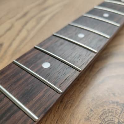 Stratocaster Compatible Roasted Flame Maple and Rosewood Pro Guitar Neck Satin image 5