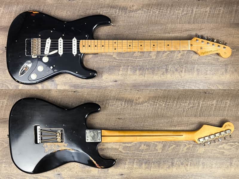 MyDream Partcaster Custom Built -Gilmour's Black Strat Spirit image 1