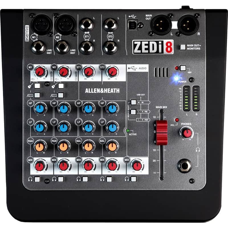 Allen & Heath ZEDi-8 6-Channel Mixer and USB Audio Interface image 1