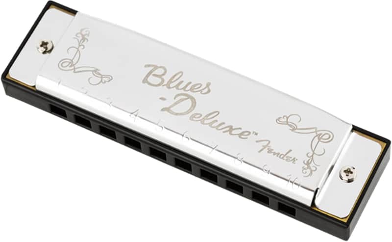 Fender Blues Deluxe 10-Hole Harmonica in the Key of C with Case image 1