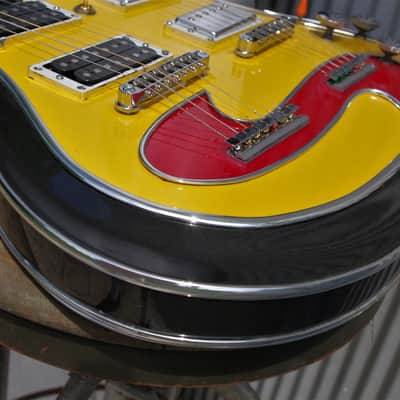 El Daga Lightshow Doubleneck 2000 Custom, Robelli. Art Collection Guitar. Only one. Unique. Rare. image 11