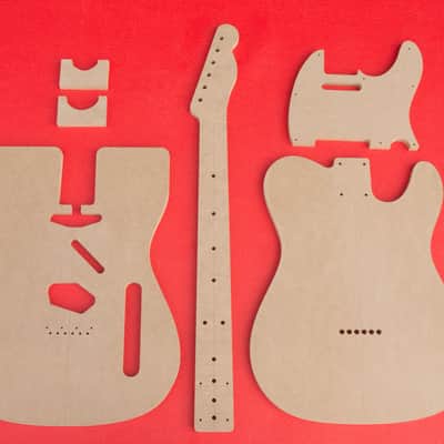 Fender Telecaster Guitar Router Template Set for Bound Top Body 1959 - late 1960s CNC Luthier Tools image 1