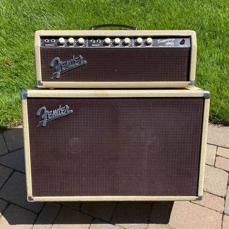 Fender Tremolux Piggy Back Amp 1962 - Beige Tolex image 1