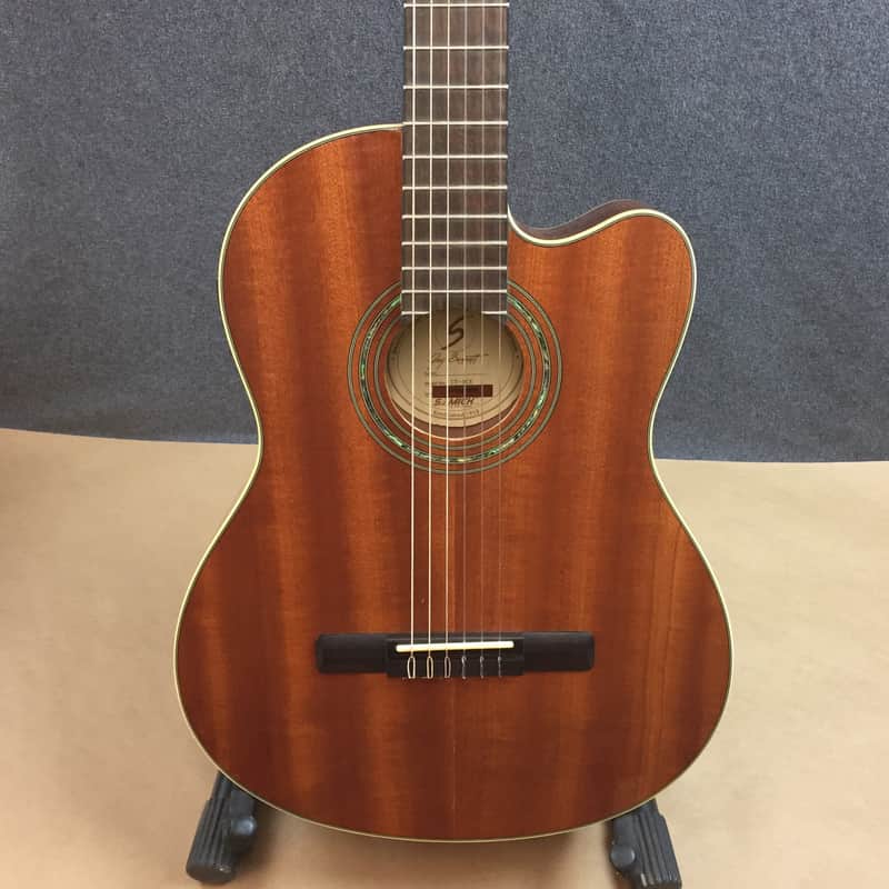 Greg Bennett CT-1CE Thin-Body All-Mahogany Classical Acoustic