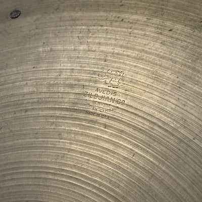 1960's Zildjian A. 18" Sizzle Crash Ride Cymbal 1400g image 3