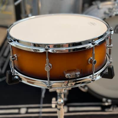 Canopus BR-1455 5.5”x14” Birch Snare Drum 2025 - Tobacco Burst Matte image 3