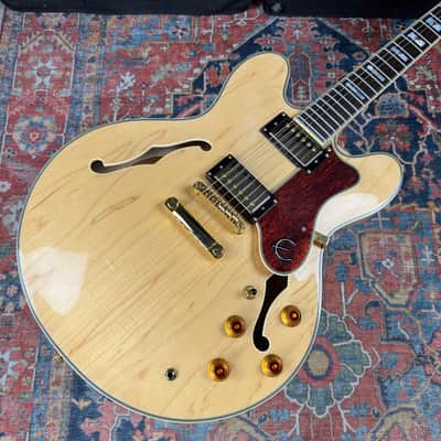 *VIDEO* Epiphone Sheraton II Semi-Hollow Body Natural w/Hard Case- 2008 image 4