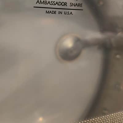 Pearl Stewart Copeland Chrome over brass model B4214 10 lug snare drum 1970s - Chrome image 16