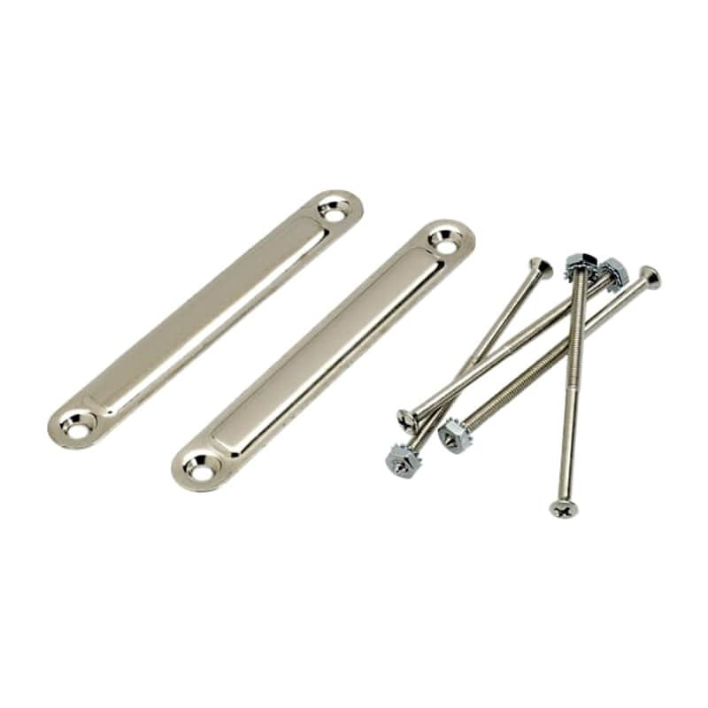 Fender Pure Vintage Medium Chassis Straps, (2), Nickel image 1