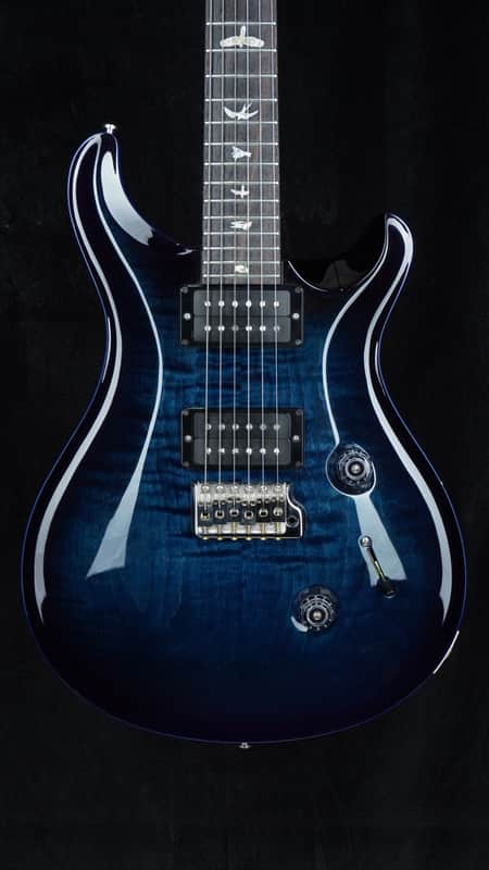 Preowned 2017 PRS Custom 24 - Dark Blue Smokeburst w/ Stained Binding image 1
