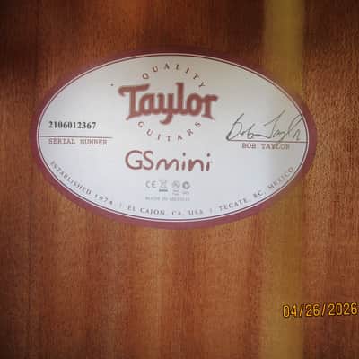 Taylor GS mini Koa Body Acoustic Electric Guitar, 2021, Gig Bag image 4