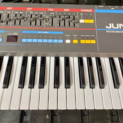 Roland Juno-106 61-Key Programmable Polyphonic Synthesizer With Roland Case - Black image 3