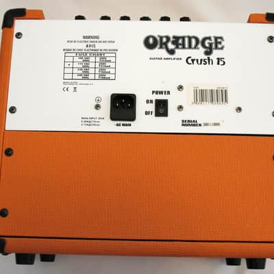 Orange Amplification Orange Crush 15 - 15 Watt Mini Guitar Combo Amp image 8