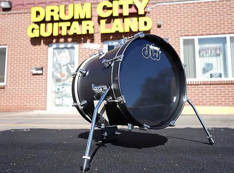 DW Design Series 14"x18" - BOP Bass Drum Satin Black Maple Shell | 18" Kick Drum (2025) image 1