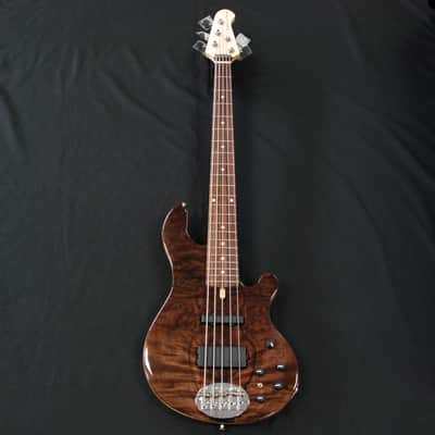 Lakland  USA Custom Deluse 55-94 Walnut Burl 5 String Bass image 1