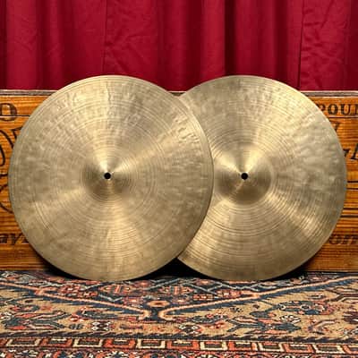 14" K Zildjian Istanbul 1960s-1970s New Stamp Hi-Hat Cymbal Pair 768g/934g *Video Demo* image 1