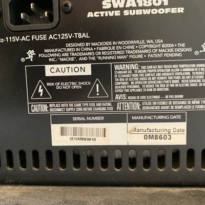 Mackie SA1232 3-Way Powered Speaker & SWA1801 Sub woofer system image 8