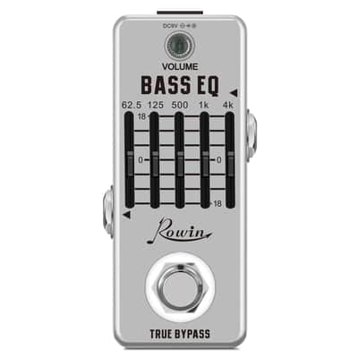 Rowin Bass Equalize Pedal 5 Band for Bass with True Bypass image 1
