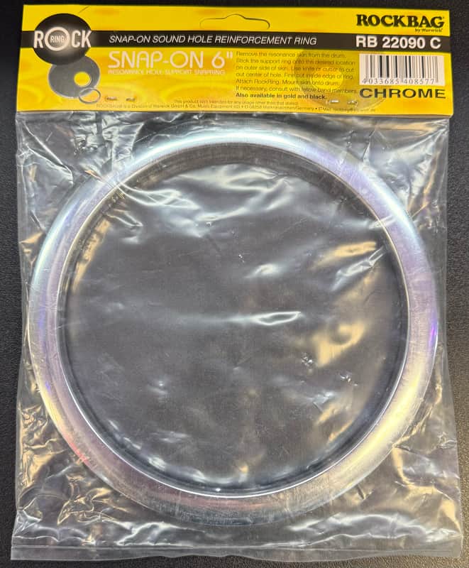 Warwick Rockbag RB22090c Rock Ring 6” Snap On Soundhole Reinforcement Ring image 1