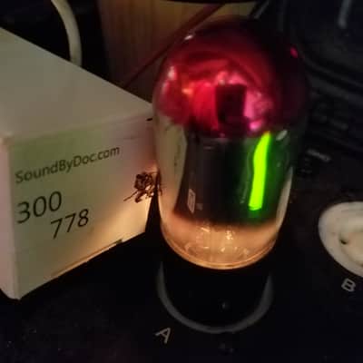 QRS UX-201A 01A Antique AT1000 TESTED Vacuum Tube Engraved Almost-Globe RARE Output Triode CX-301A 1923-1937 image 1