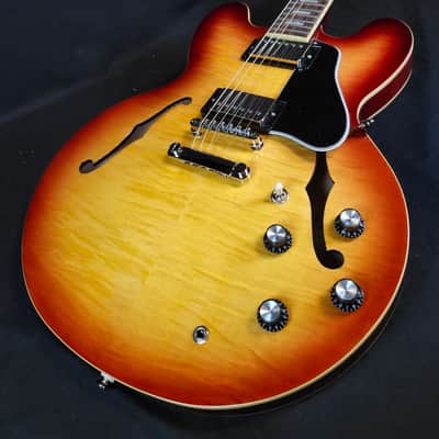 Epiphone ES-335 Figured Top, Raspberry Tea Burst, Inspired by Gibson image 5