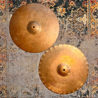 VINTAGE PAISTE 2002 SOUND EDGE Hihats 14” 1010 1004 g ICONIC! CRISP & DRY! Don’t Pay $550! image 1