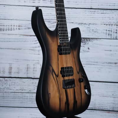 Schecter C-1 Pale Moon Electric Guitar | Natural Satin with Black Burst image 4