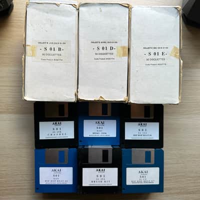 Rare Original Akai S01 Sound Library – Approx. 250 Floppy Disks + Original 1993 Boxes image 5
