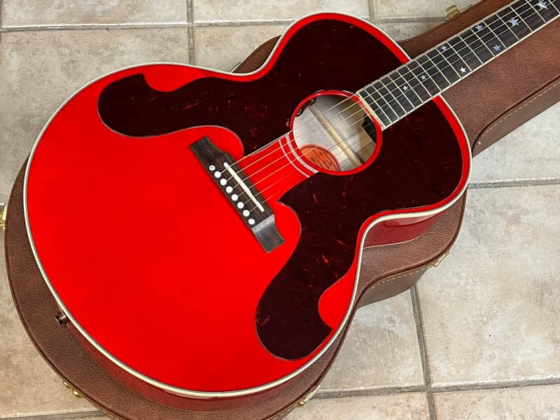 2025 Gibson Custom Everly Brothers J-180 Acoustic Guitar Cherry Red image 1