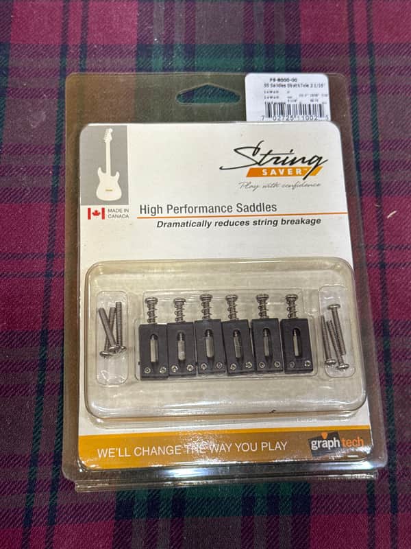 Graph Tech String Saver Strat & Tele Saddles - Matte image 1