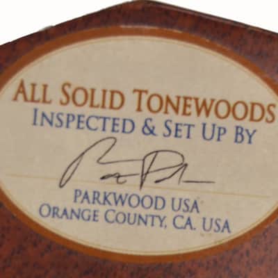 Parkwood PW320M Folk Size Acoustic/Electric Guitar w/ Gig Bag – Used - Natural Satin Finish image 10