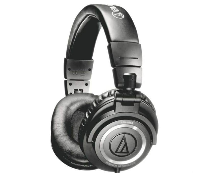 Audio Technica ATH-M50X Studio Monitor Headphones - Black image 1